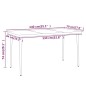 vidaXL Juego de comedor para jardín 7 piezas negro vidaXL Juego de comedor para jardín 7 piezas negro