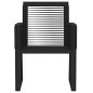 vidaXL Juego de comedor para jardín 3 piezas negro vidaXL Juego de comedor para jardín 3 piezas negro