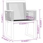 vidaXL Juego de comedor para jardín 3 piezas negro vidaXL Juego de comedor para jardín 3 piezas negro