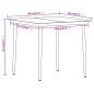 vidaXL Juego de comedor para jardín 3 piezas negro vidaXL Juego de comedor para jardín 3 piezas negro