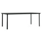 vidaXL Juego de comedor para jardín 7 piezas negro