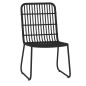 vidaXL Juego de comedor de jardín 7 piezas negro vidaXL Juego de comedor de jardín 7 piezas negro