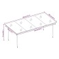 vidaXL Juego de comedor de jardín 7 piezas con cojines negro vidaXL Juego de comedor de jardín 7 piezas con cojines negro