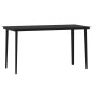 vidaXL Juego de comedor para jardín 5 piezas negro vidaXL Juego de comedor para jardín 5 piezas negro
