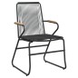 vidaXL Juego de comedor de jardín 7 piezas ratán PVC negro vidaXL Juego de comedor de jardín 7 piezas ratán PVC negro