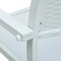 vidaXL Juego de comedor de jardín de 5 piezas blanco