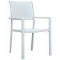 vidaXL Juego de comedor de jardín de 5 piezas blanco vidaXL Juego de comedor de jardín de 5 piezas blanco