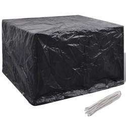 vidaXL Cubierta para muebles de jardín 8 ojales 135x135x90 cm