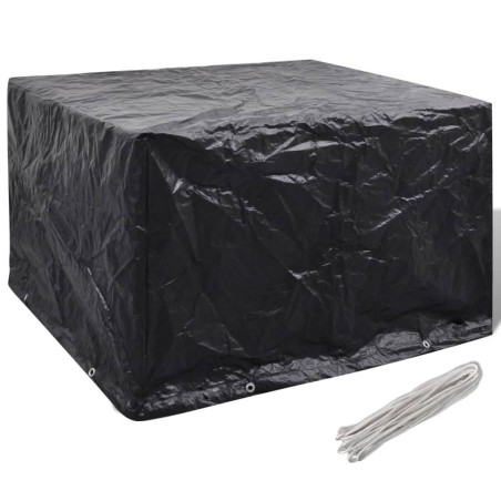 vidaXL Cubierta para muebles de jardín 8 ojales 135x135x90 cm
