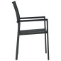 vidaXL Juego de comedor para jardín 7 piezas negro vidaXL Juego de comedor para jardín 7 piezas negro