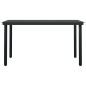 vidaXL Juego de comedor para jardín 7 piezas negro vidaXL Juego de comedor para jardín 7 piezas negro