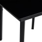 vidaXL Juego de comedor para jardín 7 piezas negro vidaXL Juego de comedor para jardín 7 piezas negro