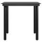 vidaXL Juego de comedor de jardín 3 piezas con cojines beige y negro