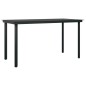 vidaXL Juego de comedor de jardín 7 piezas negro vidaXL Juego de comedor de jardín 7 piezas negro