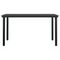 vidaXL Juego de comedor de jardín 7 piezas negro vidaXL Juego de comedor de jardín 7 piezas negro