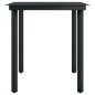 vidaXL Juego de comedor de jardín 7 piezas negro vidaXL Juego de comedor de jardín 7 piezas negro