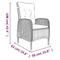 vidaXL Juego de comedor de jardín 7 piezas con cojines negro vidaXL Juego de comedor de jardín 7 piezas con cojines negro