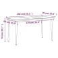 vidaXL Juego de comedor de jardín 7 piezas con cojines negro vidaXL Juego de comedor de jardín 7 piezas con cojines negro