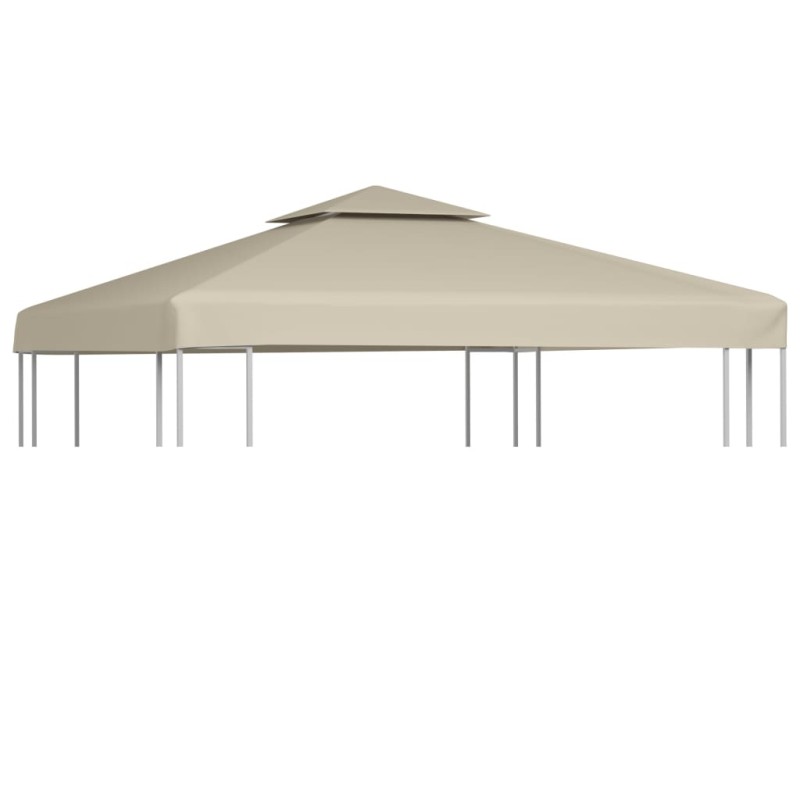 vidaXL Cubierta de repuesto de cenador 310 g/m² beige 3x3 m vidaXL Cubierta de repuesto de cenador 310 g/m² beige 3x3 m