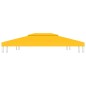 vidaXL Toldo de cenador 2 niveles 310 g/m² 4x3 m amarillo vidaXL Toldo de cenador 2 niveles 310 g/m² 4x3 m amarillo