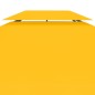 vidaXL Toldo de cenador 2 niveles 310 g/m² 4x3 m amarillo vidaXL Toldo de cenador 2 niveles 310 g/m² 4x3 m amarillo