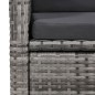 vidaXL Juego de comedor de jardín 7 piezas con cojines gris vidaXL Juego de comedor de jardín 7 piezas con cojines gris