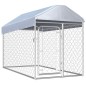 vidaXL Perrera de exterior con techo 200x100x125 cm vidaXL Perrera de exterior con techo 200x100x125 cm