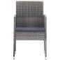 vidaXL Juego de comedor de jardín 3 piezas gris antracita vidaXL Juego de comedor de jardín 3 piezas gris antracita