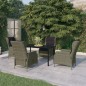vidaXL Juego de comedor de jardín 5 piezas con cojines marrón vidaXL Juego de comedor de jardín 5 piezas con cojines marrón