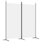  vidaXL Biombo divisor de 2 paneles de tela blanco 175x180 cm