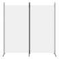  vidaXL Biombo divisor de 2 paneles de tela blanco 175x180 cm