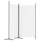  vidaXL Biombo divisor de 2 paneles de tela blanco 175x180 cm