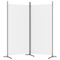 vidaXL Biombo divisor de 2 paneles de tela blanco 175x180 cm