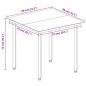 vidaXL Set comedor de jardín 3 pzas y cojines ratán sintético y vidrio