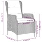 vidaXL Juego de comedor de jardín 7 piezas ratán sintético gris vidaXL Juego de comedor de jardín 7 piezas ratán sintético gris