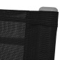 vidaXL Sillas mecedoras de jardín 2 unidades acero y textilene negro vidaXL Sillas mecedoras de jardín 2 unidades acero y textilene negro