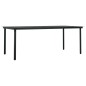 vidaXL Set comedor de jardín 9 pzas y cojines ratán sintético y vidrio vidaXL Set comedor de jardín 9 pzas y cojines ratán sintético y vidrio
