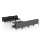 vidaXL Set sofás de jardín 8 pzas cojines ratán sintético gris oscuro vidaXL Set sofás de jardín 8 pzas cojines ratán sintético gris oscuro