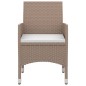 vidaXL Set comedor de jardín 9 pzas y cojines ratán sintético y vidrio vidaXL Set comedor de jardín 9 pzas y cojines ratán sintético y vidrio