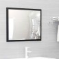 vidaXL Juego de muebles de baño 2 pzas madera contrachapada negro