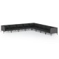 vidaXL Sofás de jardín 9 pzas y cojines ratán sintético gris oscuro vidaXL Sofás de jardín 9 pzas y cojines ratán sintético gris oscuro