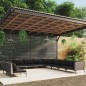 vidaXL Sofás de jardín 11 pzas y cojines ratán sintético gris oscuro vidaXL Sofás de jardín 11 pzas y cojines ratán sintético gris oscuro