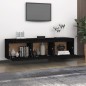 vidaXL Muebles para TV 3 piezas madera maciza de pino negro vidaXL Muebles para TV 3 piezas madera maciza de pino negro