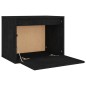 vidaXL Muebles para TV 3 piezas madera maciza de pino negro vidaXL Muebles para TV 3 piezas madera maciza de pino negro