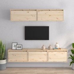 vidaXL Muebles para TV 5 piezas madera maciza de pino