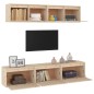 vidaXL Muebles para TV 5 piezas madera maciza de pino vidaXL Muebles para TV 5 piezas madera maciza de pino
