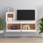 vidaXL Muebles para TV 3 piezas madera maciza de pino blanco