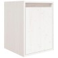 vidaXL Muebles para TV 3 piezas madera maciza de pino blanco