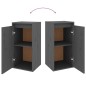 vidaXL Muebles para TV 3 piezas madera maciza de pino gris