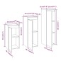 vidaXL Muebles para TV 3 piezas madera maciza de pino gris